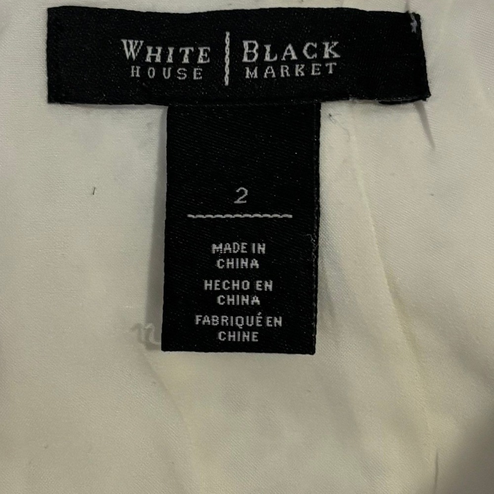 White House Black Market Skirt Womens 2 Grey Snakeskin Print Animal Knee - Picture 6 of 8